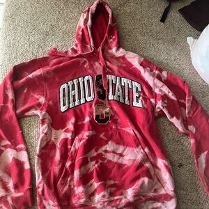 Tie-Dye Ohio State Hoodie, Worn,